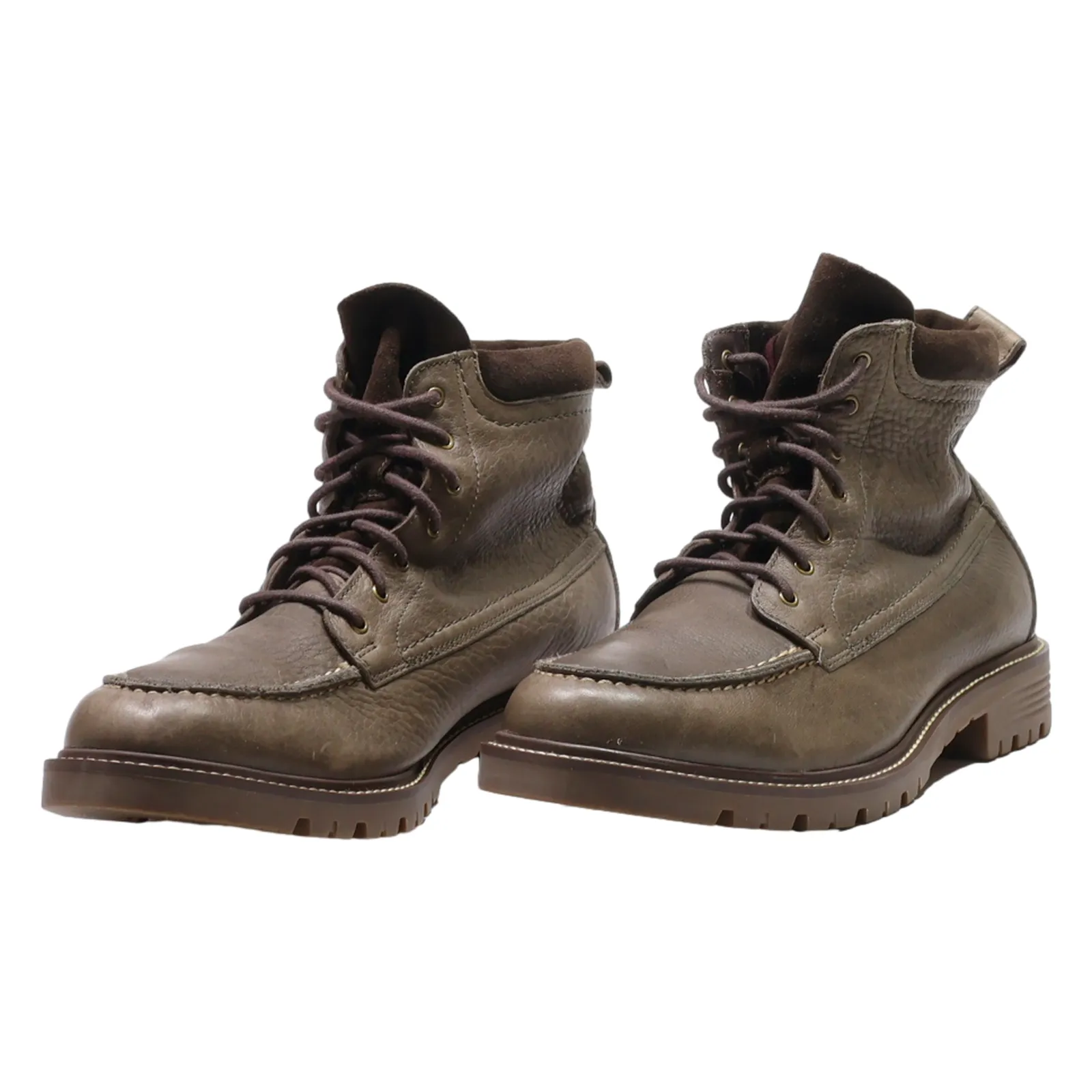 COLE HAAN Chukka Boots Grey Leather Mens UK 11