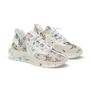 Colorful Horses Men's Mesh Sneakers