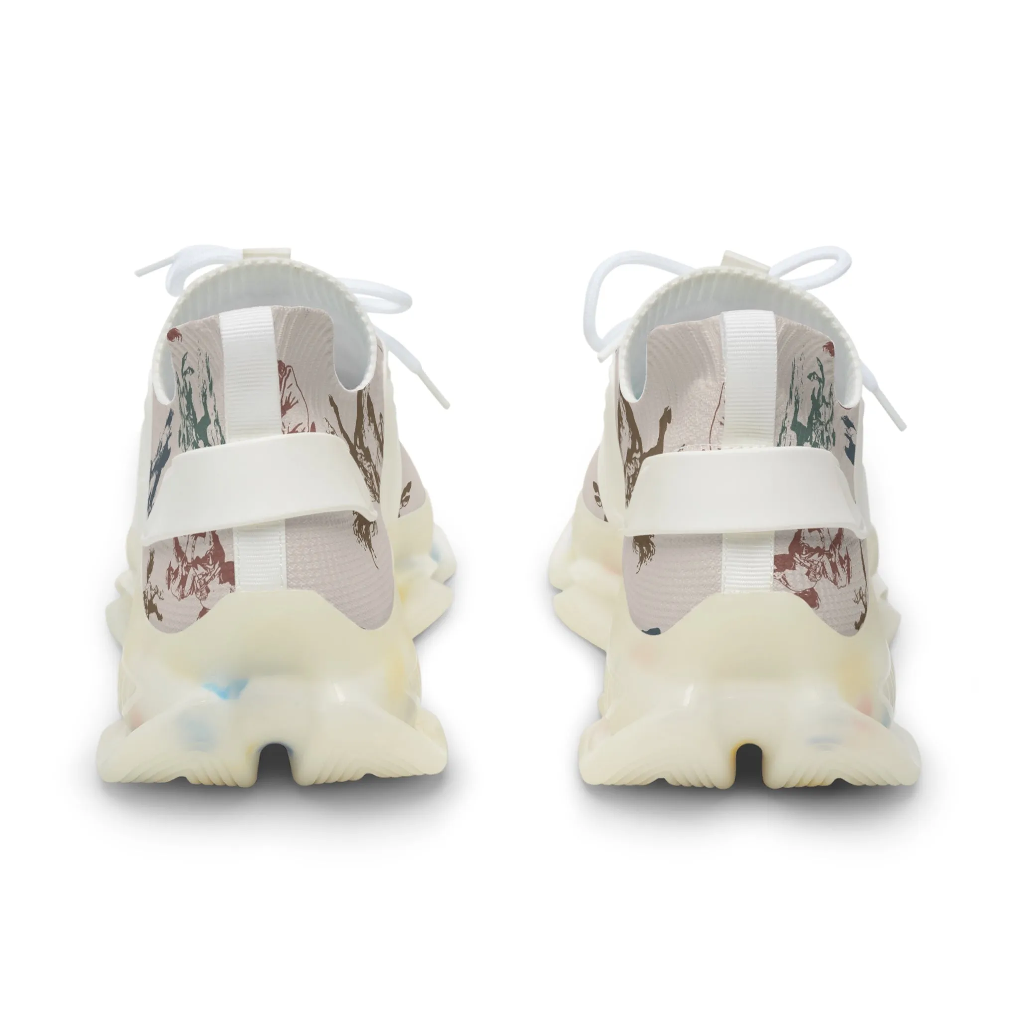 Colorful Horses Men's Mesh Sneakers