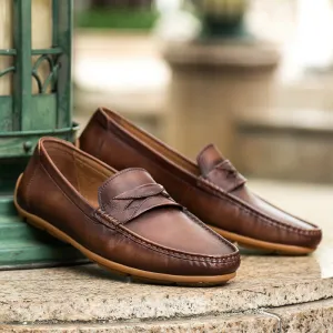 Comfortable cowhide leather fashion slip-on luxury