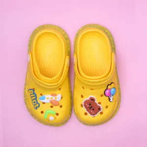 Dashing Yellow Pilot Kids Clogs