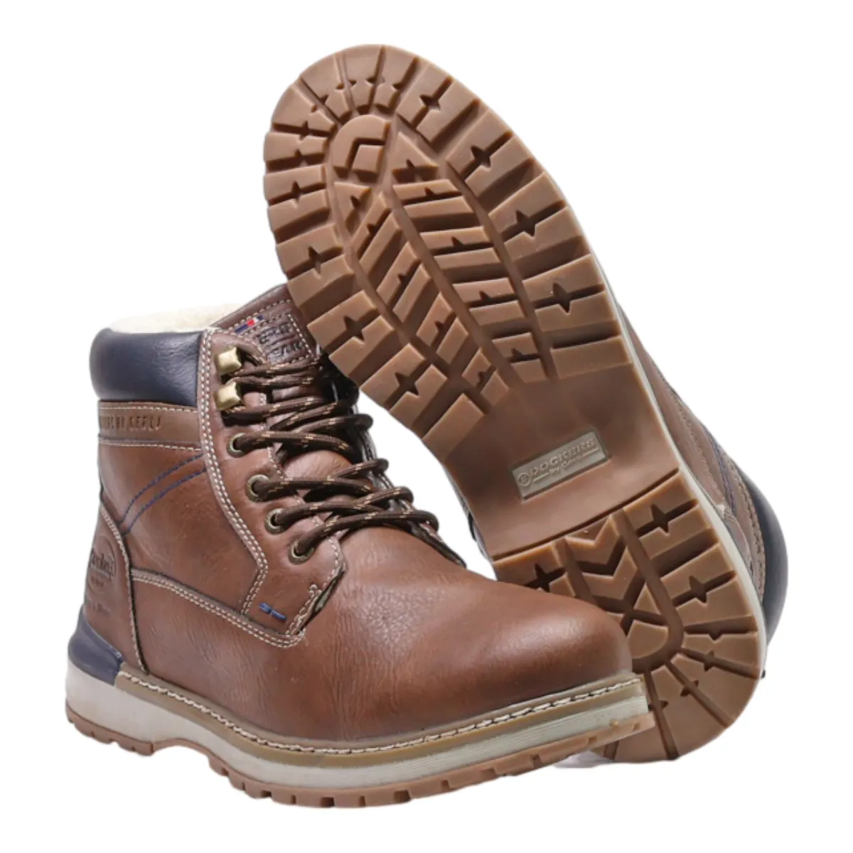 DOCKERS Chukka Boots Brown Leather Mens UK 7