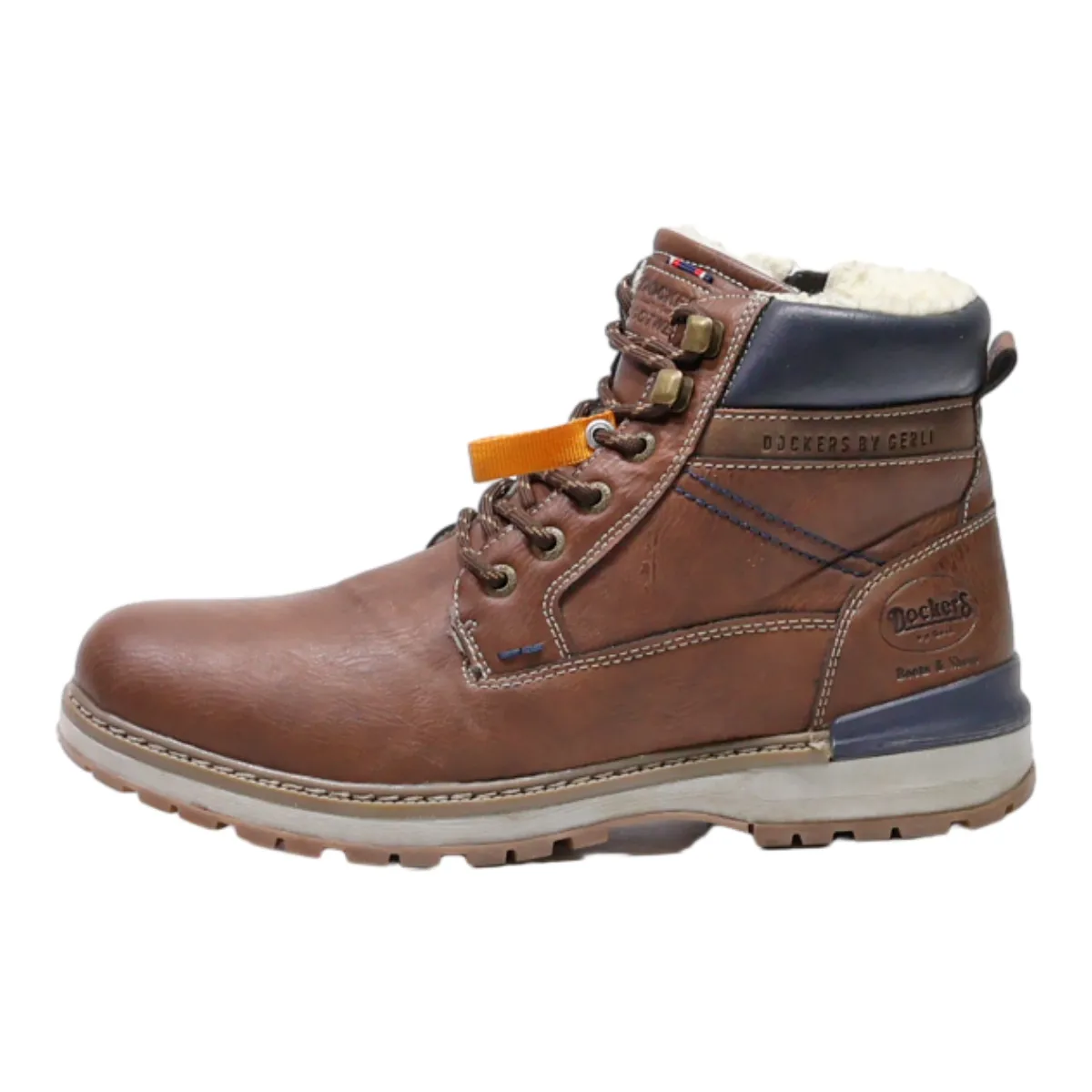 DOCKERS Chukka Boots Brown Leather Mens UK 7