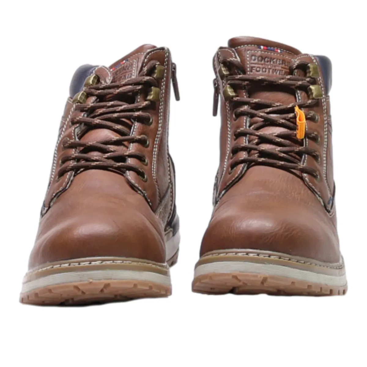 DOCKERS Chukka Boots Brown Leather Mens UK 7