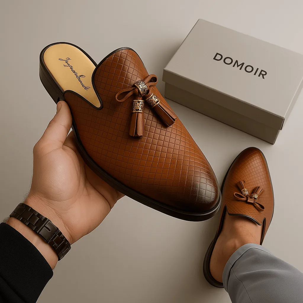 Domoir | Backless Tassel Loafers