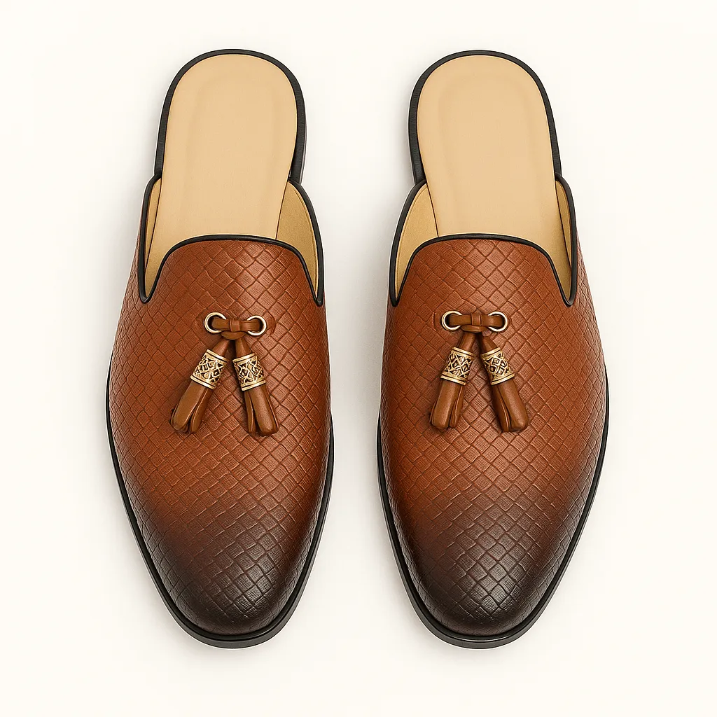 Domoir | Backless Tassel Loafers