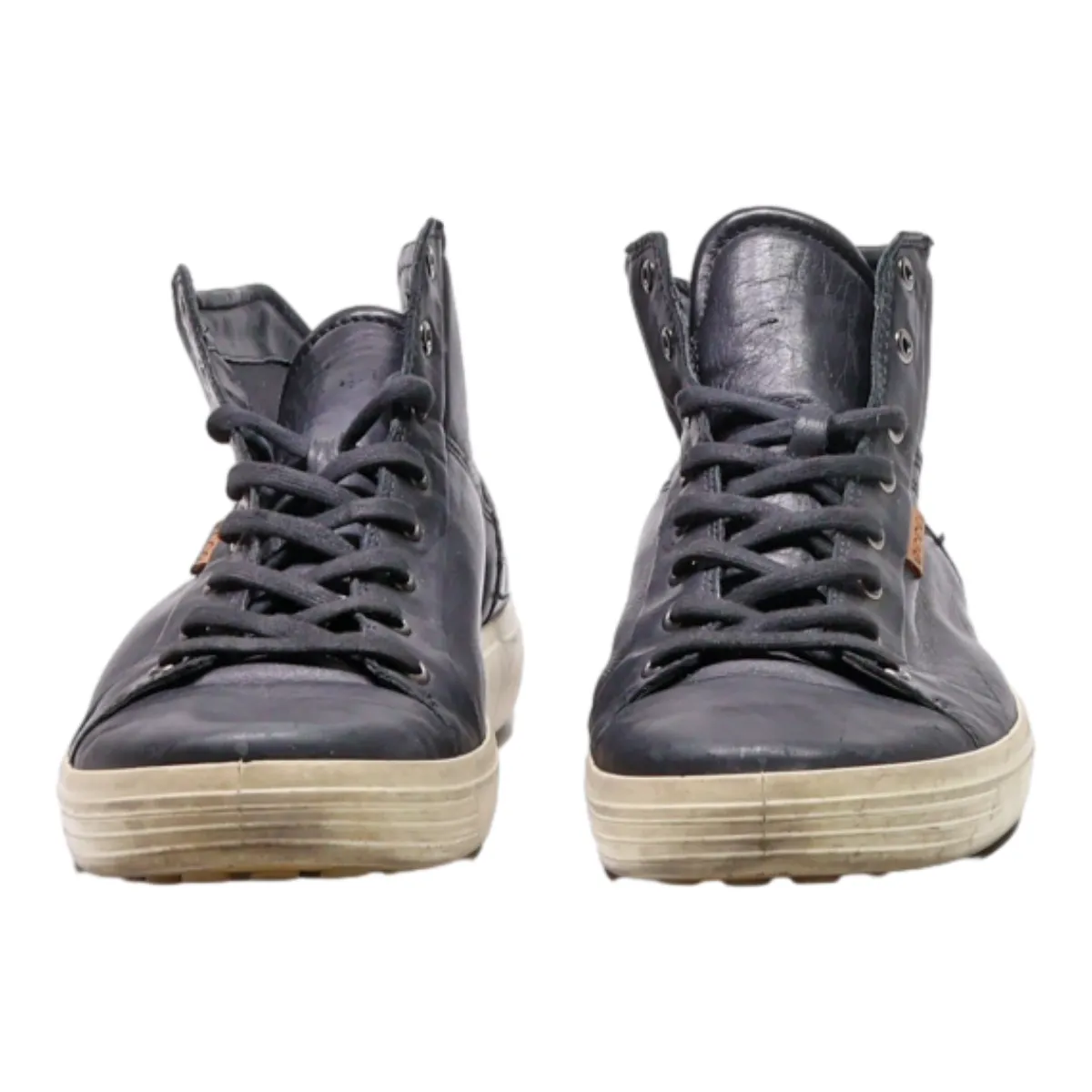 ECCO Chukka Boots Black Leather Mens UK 11