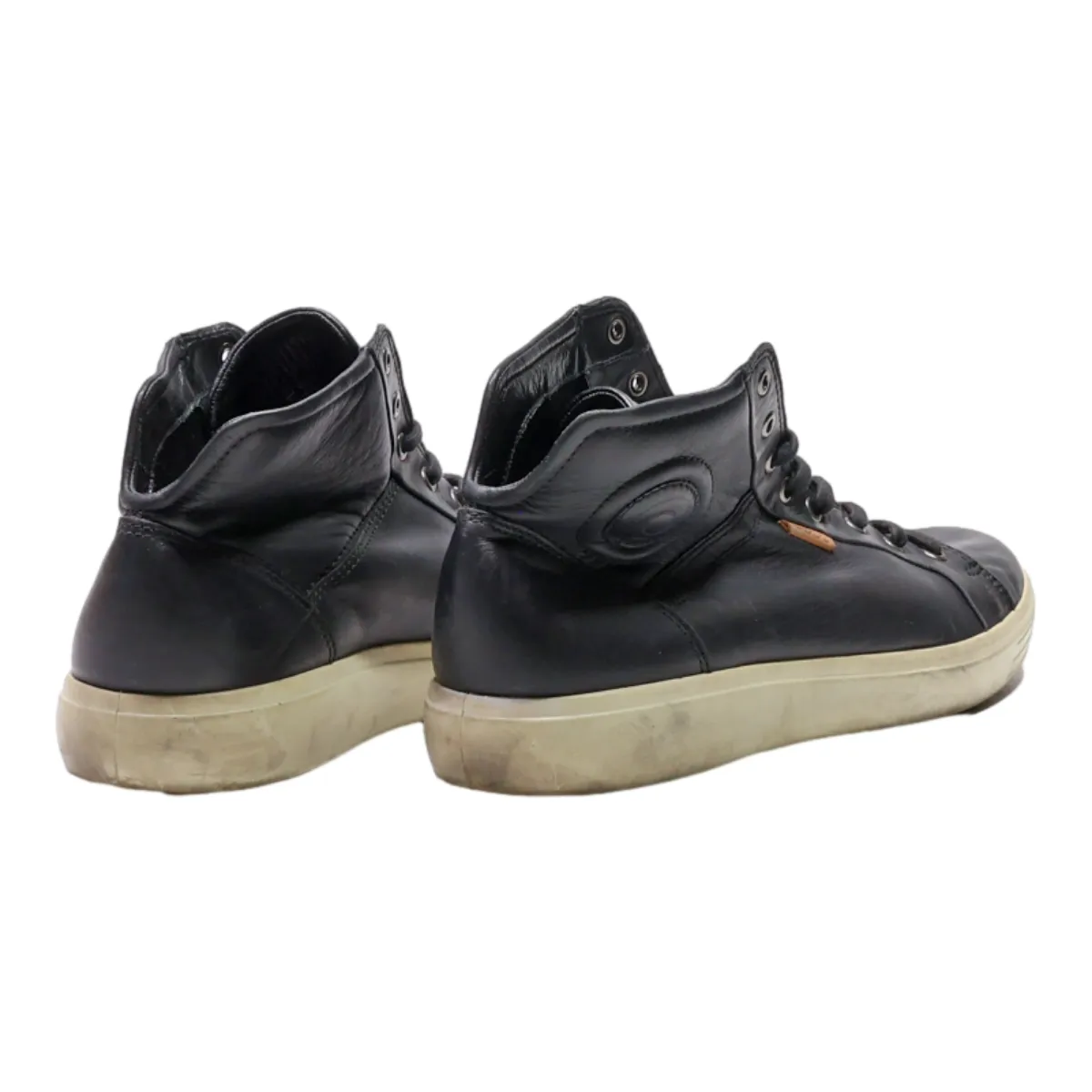 ECCO Chukka Boots Black Leather Mens UK 11
