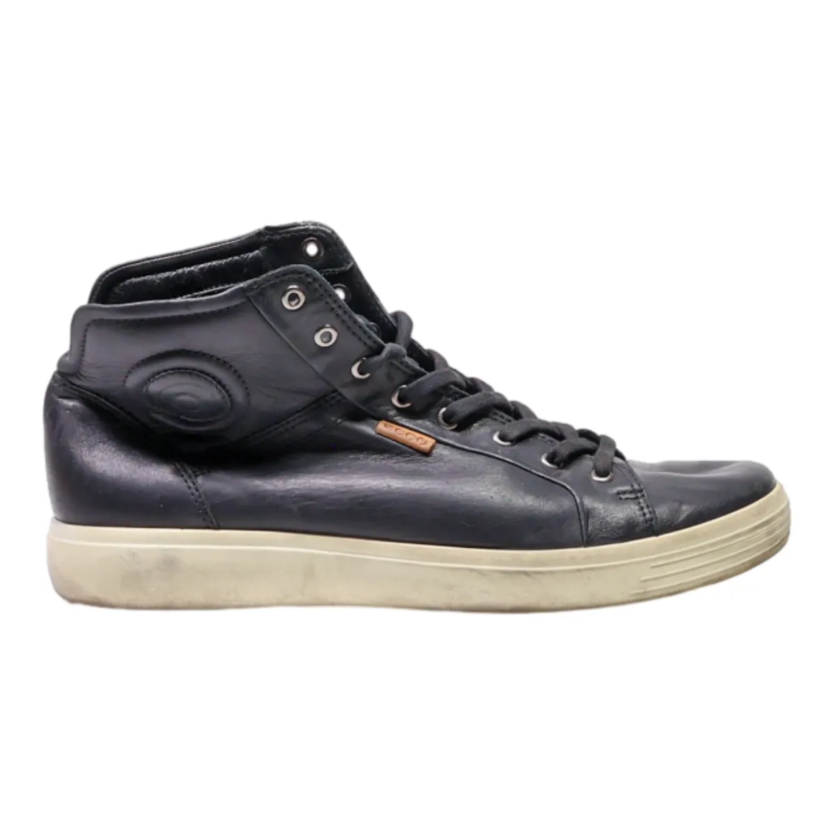 ECCO Chukka Boots Black Leather Mens UK 11