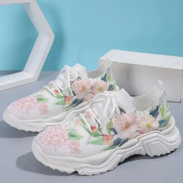 Eliana - Orthopädische Turnschuhe mit Blumenmuster