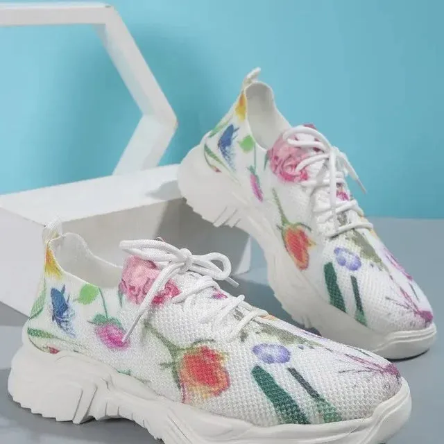 Eliana - Orthopädische Turnschuhe mit Blumenmuster