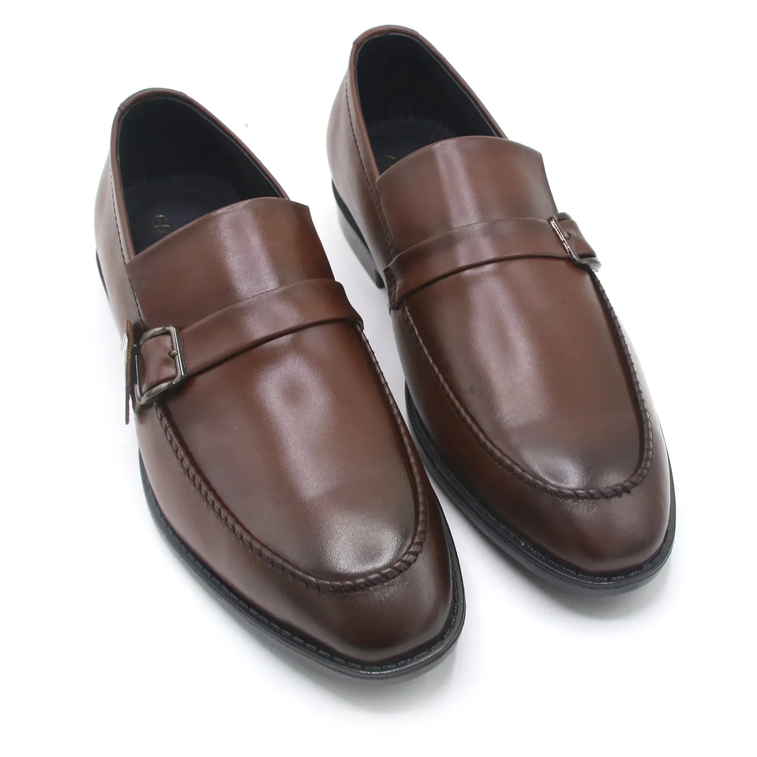 Eminent Comfortable Slip-On Leather Moccasins  - Mustard