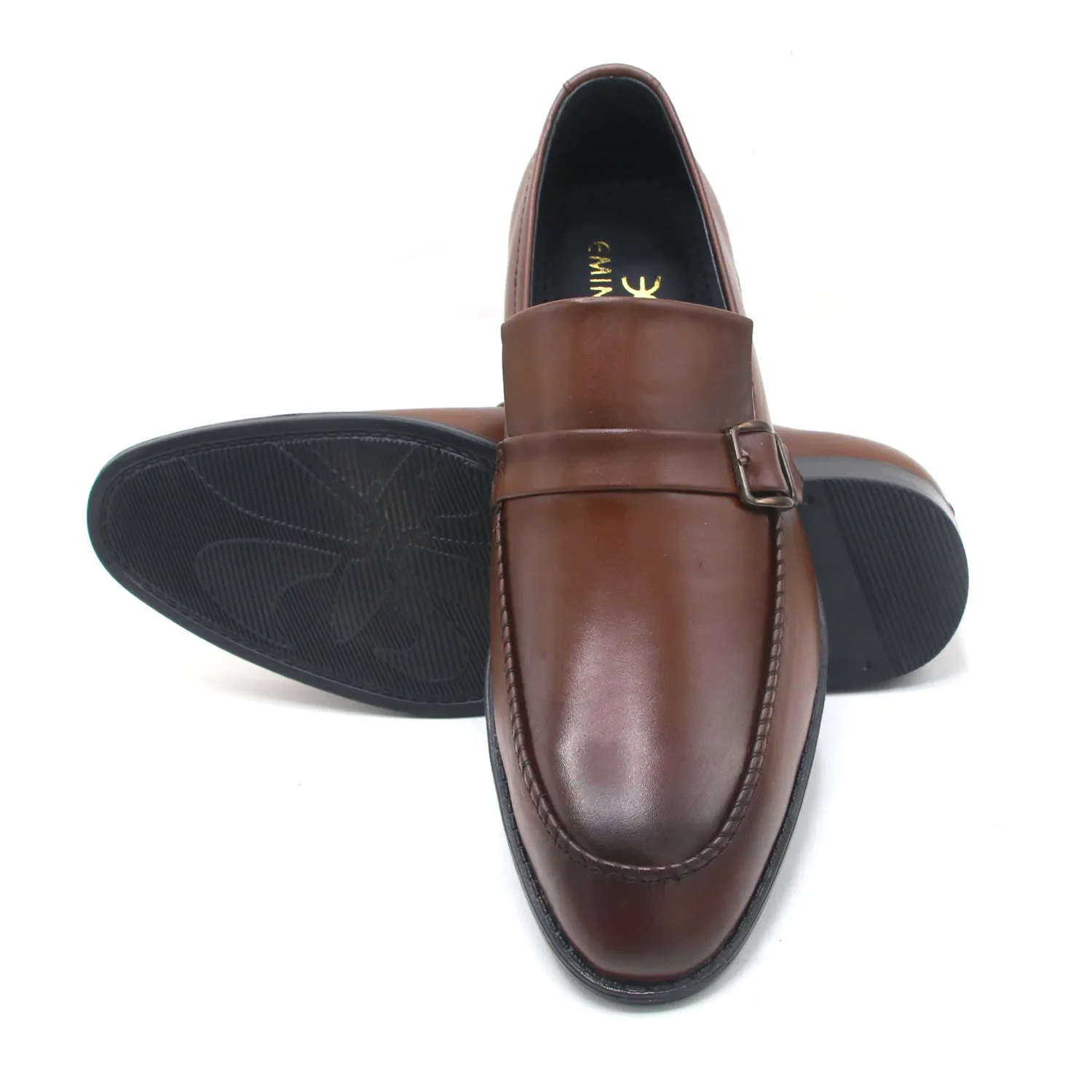 Eminent Comfortable Slip-On Leather Moccasins  - Mustard