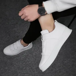 Fashionable leather loafers slip on