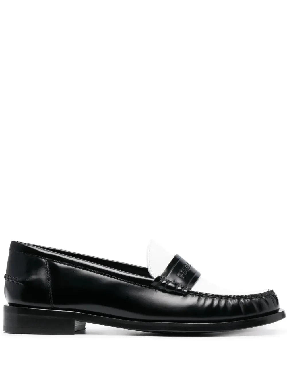 Ferragamo two-tone leather loafers