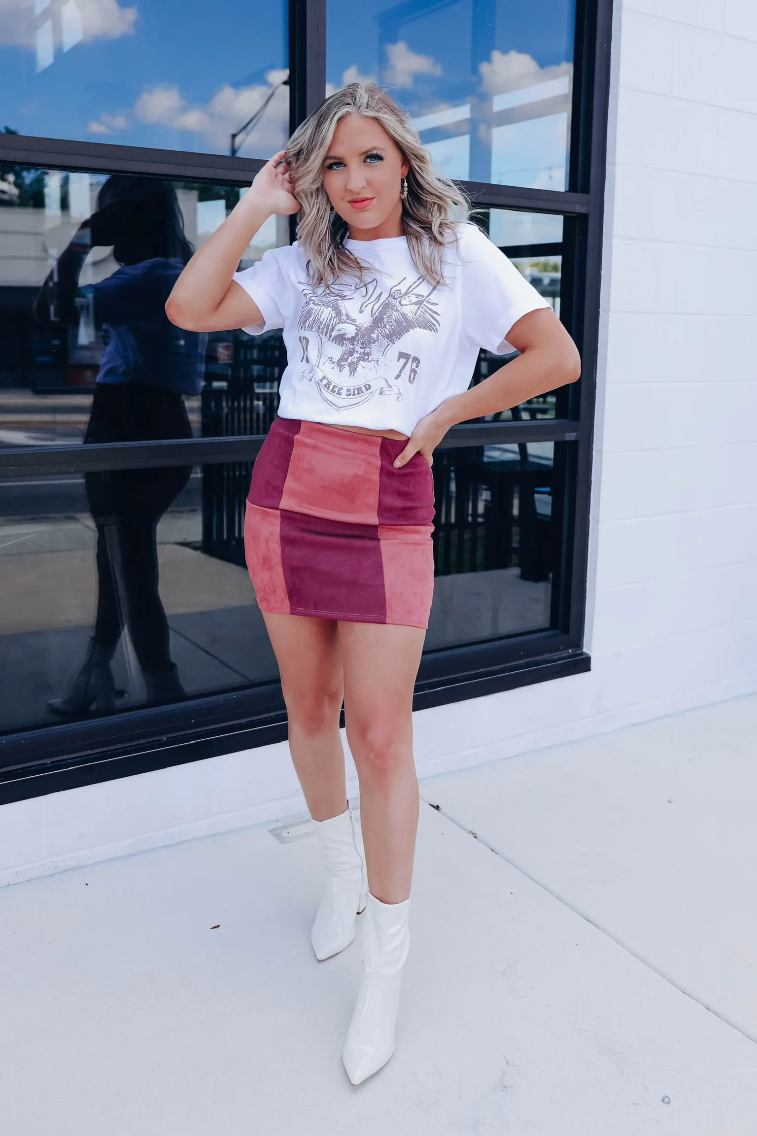 Free Bird Graphic Tee - White