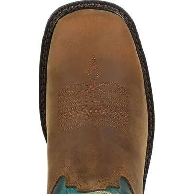 Georgia Women's Carbo Tec LT 10" Steel Toe Waterproof Zip Western Work Boot- GB00386