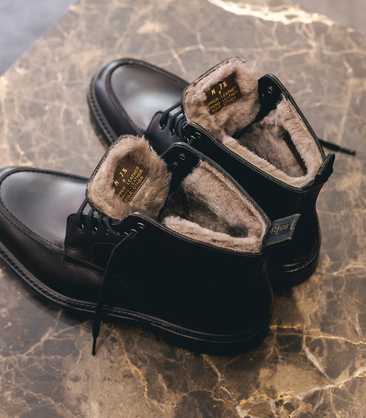 Gisbourne Black Shearling