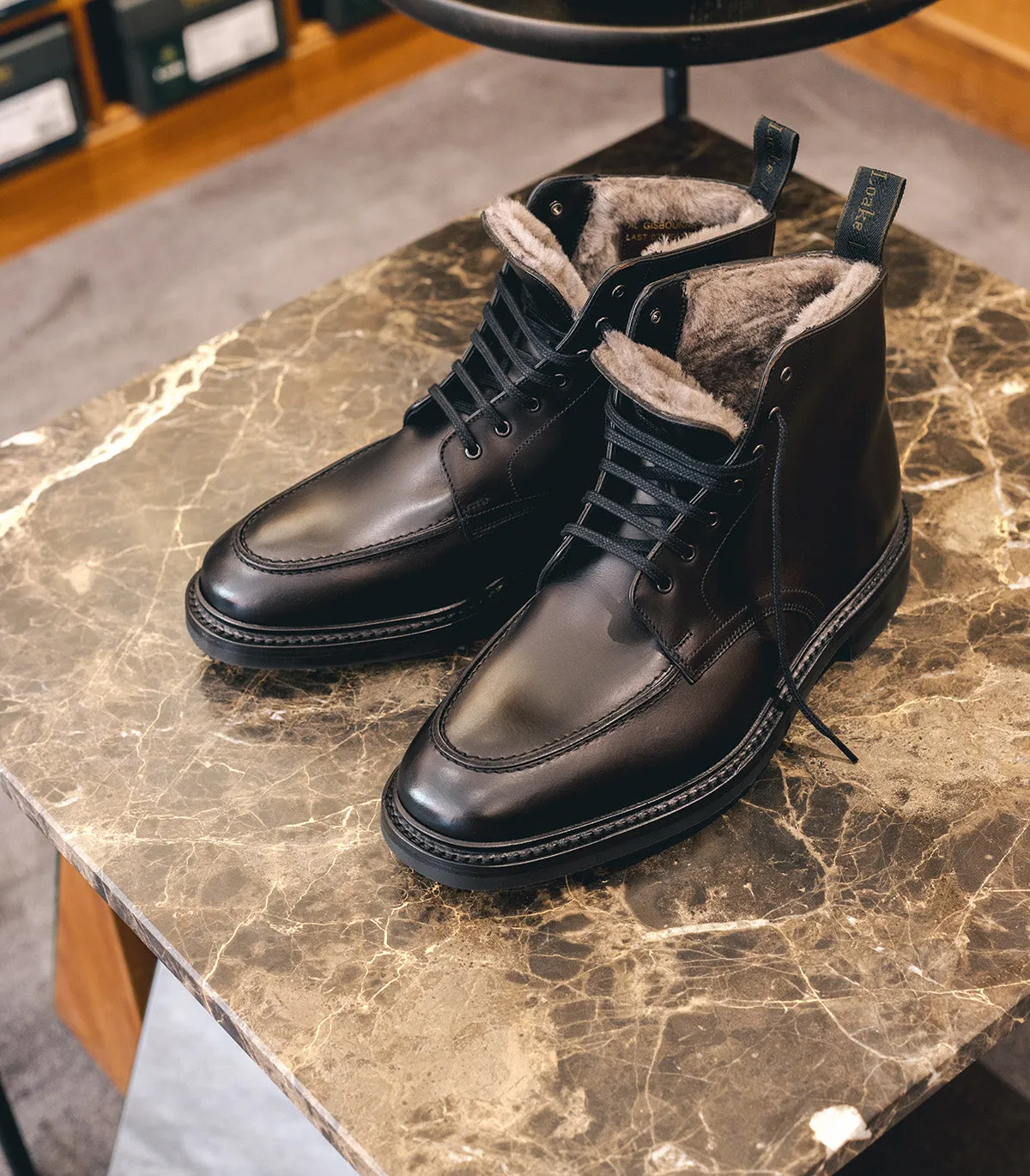 Gisbourne Black Shearling