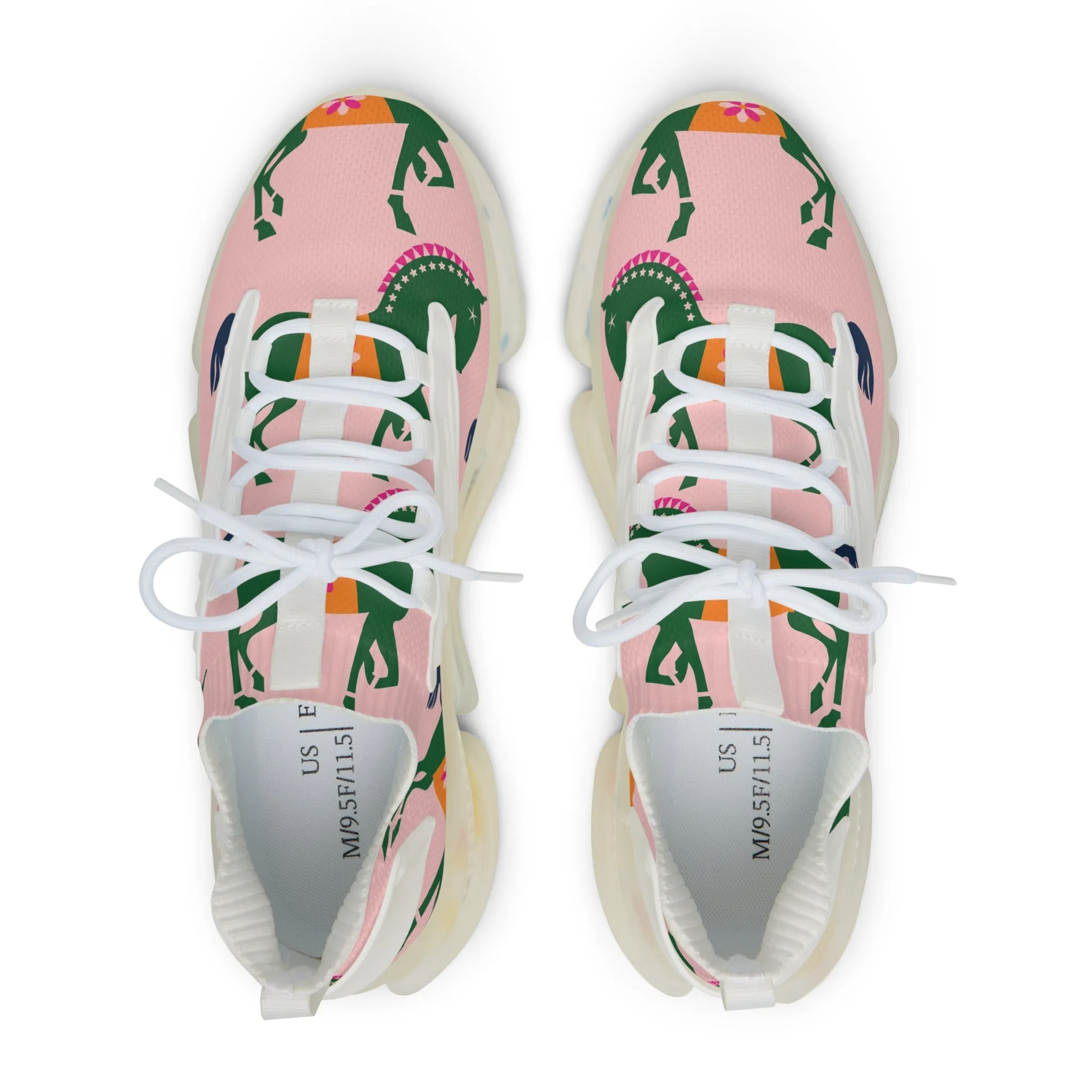 Green Horses Men's Mesh Sneakers