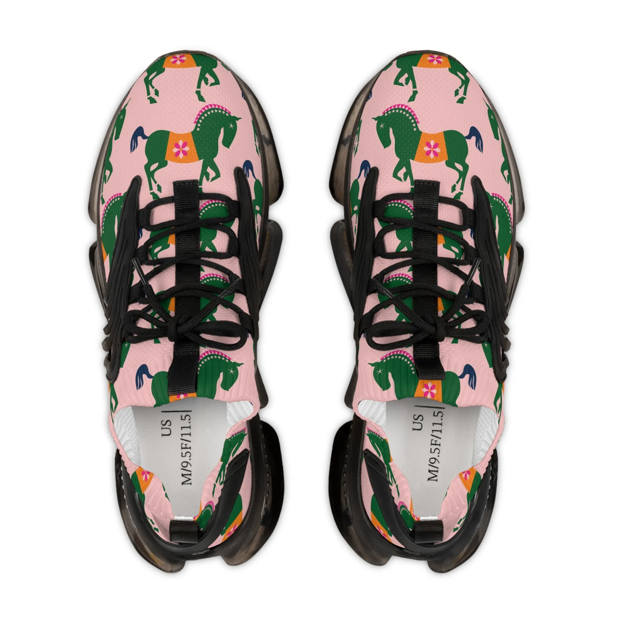 Green Horses Men's Mesh Sneakers