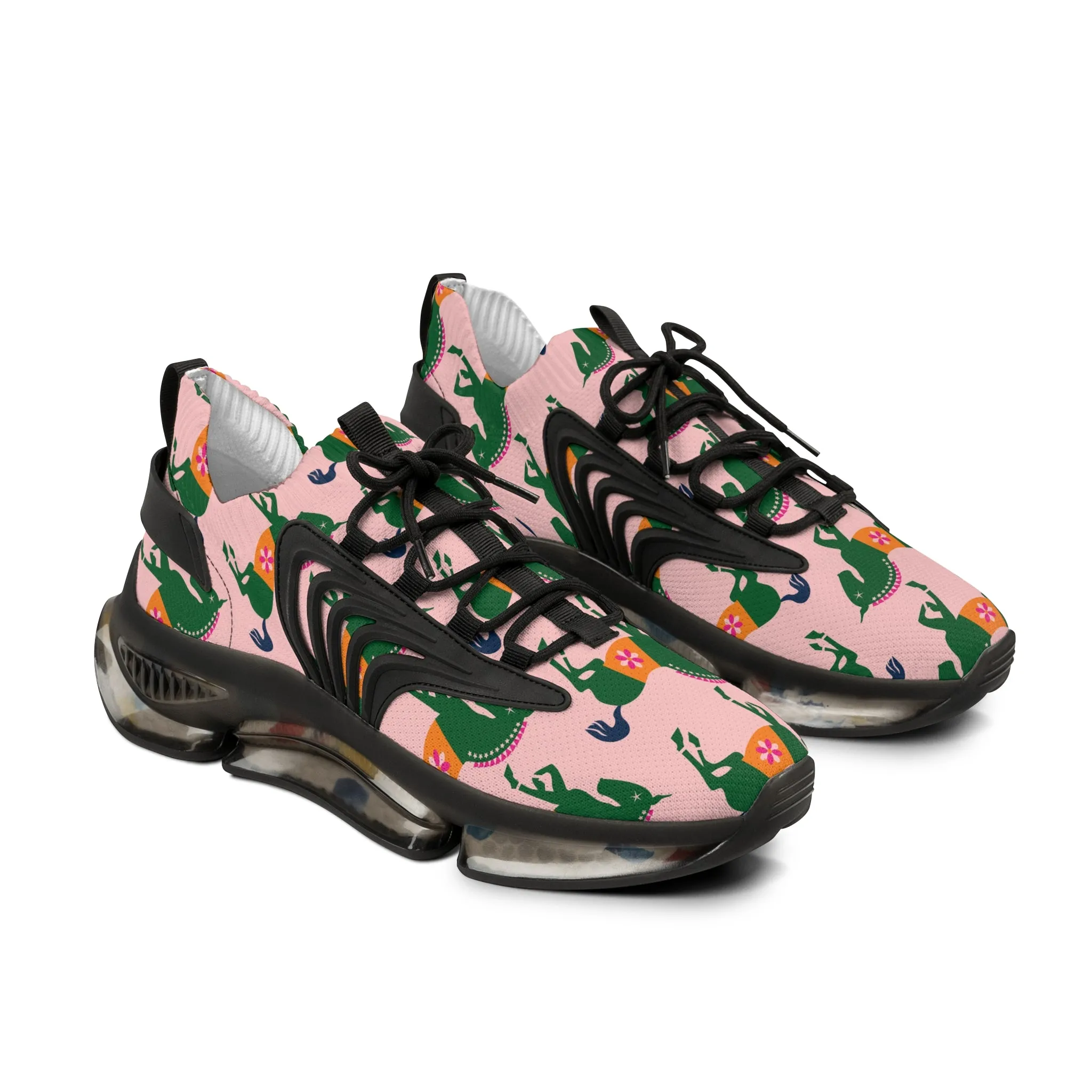 Green Horses Men's Mesh Sneakers