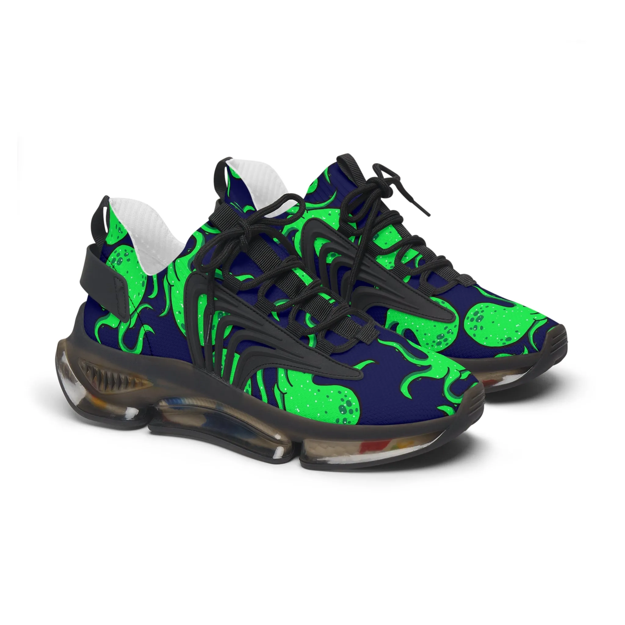 Green Octopus Women's Mesh Sneakers