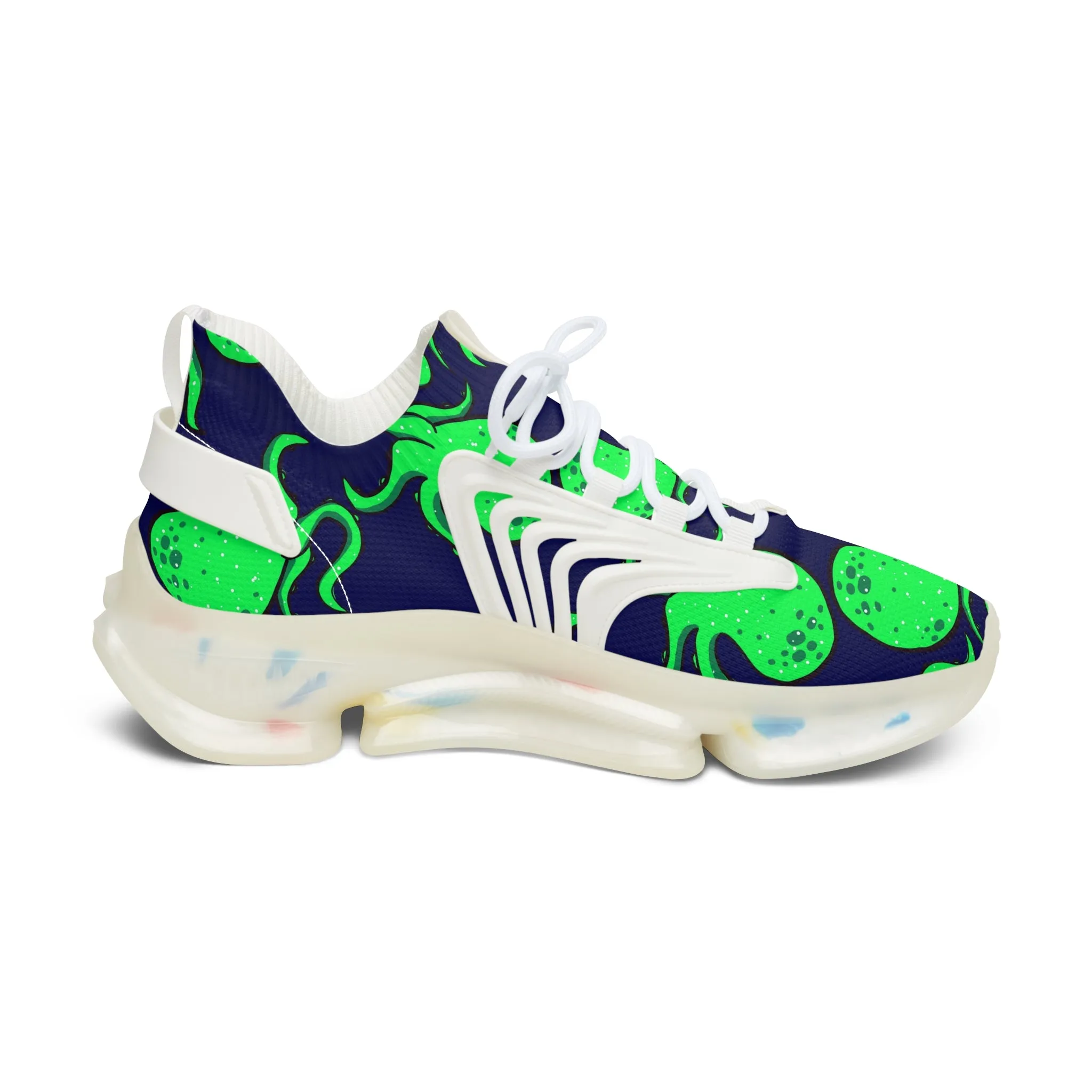 Green Octopus Women's Mesh Sneakers
