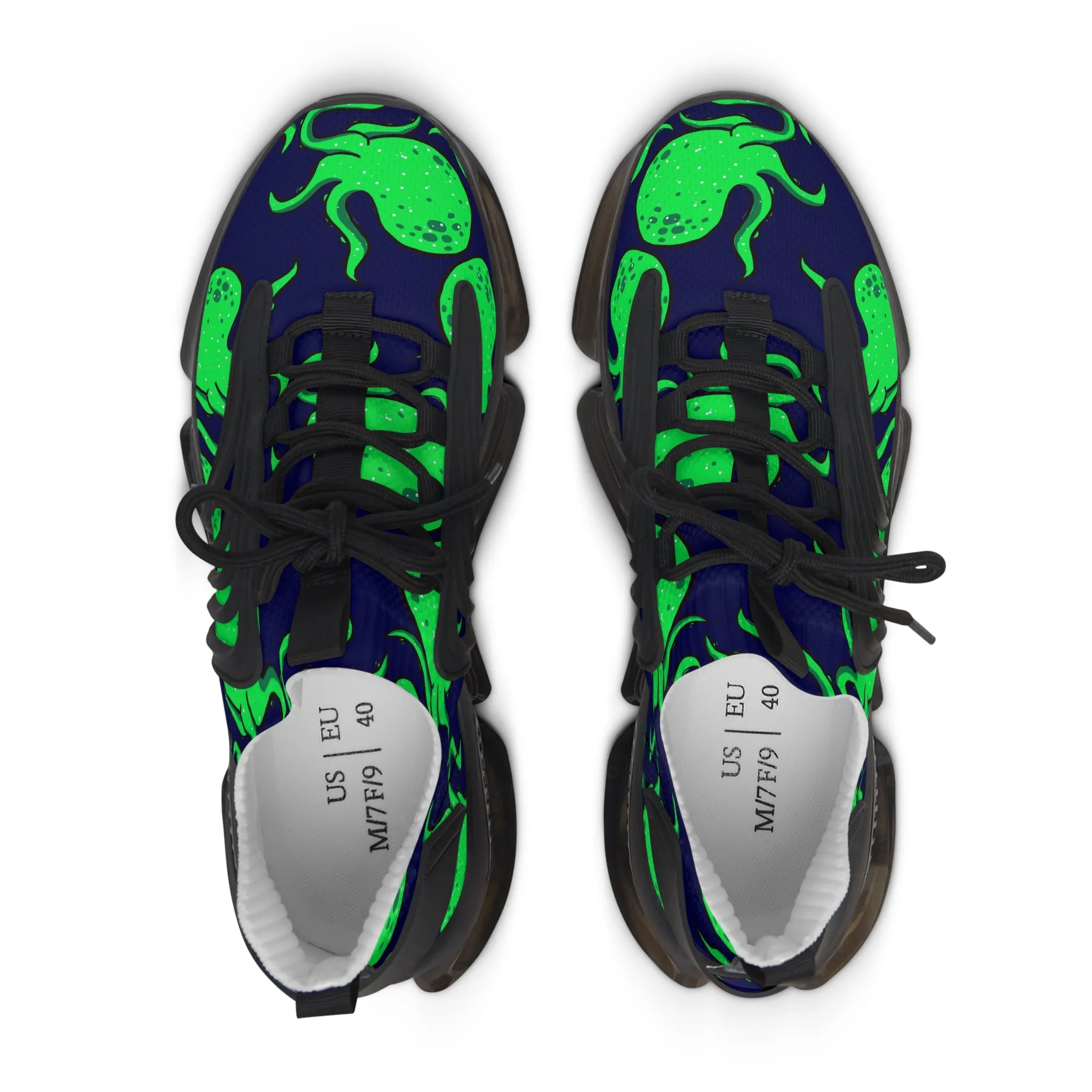 Green Octopus Women's Mesh Sneakers