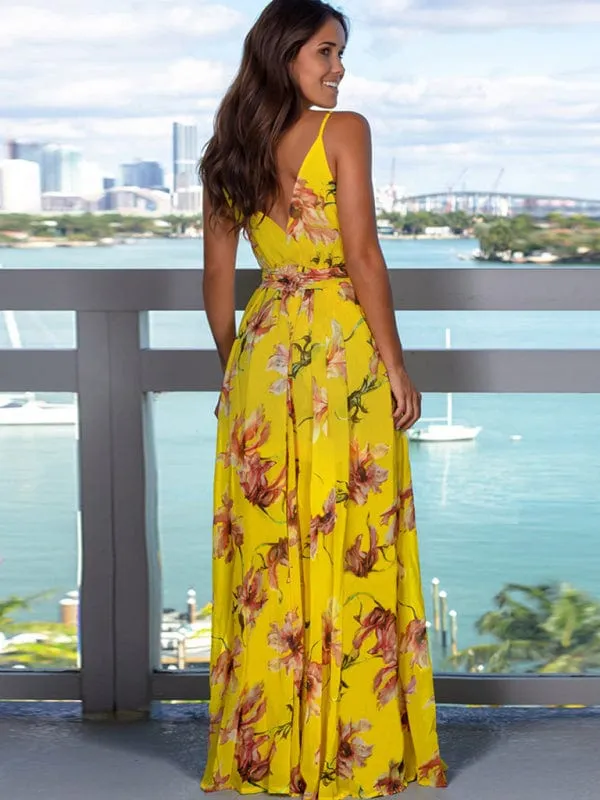 GYPSY GIRL - Printed Maxi Beach Dress