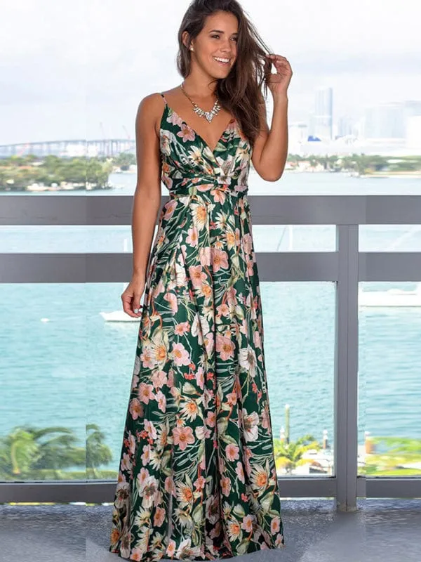 GYPSY GIRL - Printed Maxi Beach Dress