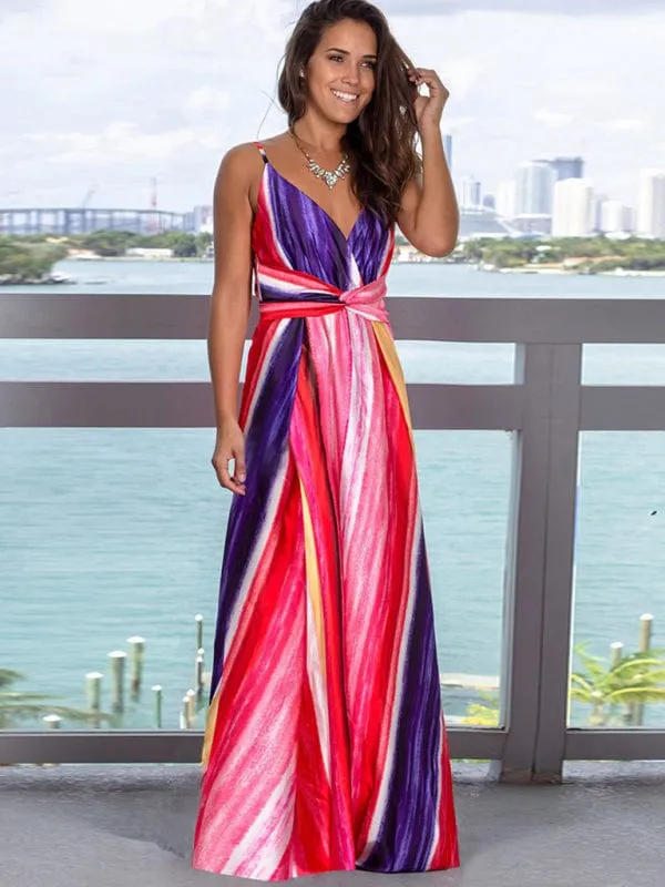 GYPSY GIRL - Printed Maxi Beach Dress