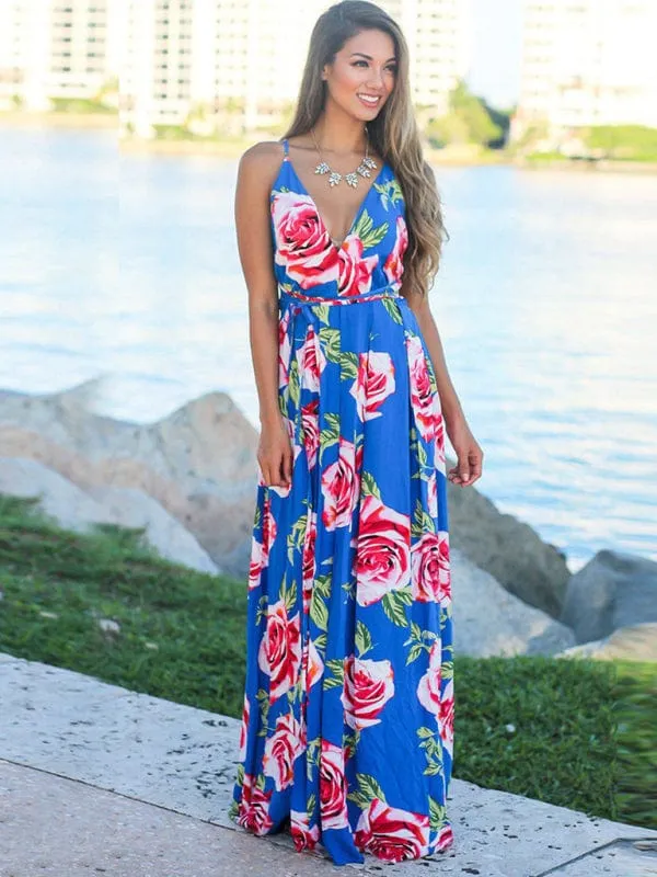 GYPSY GIRL - Printed Maxi Beach Dress