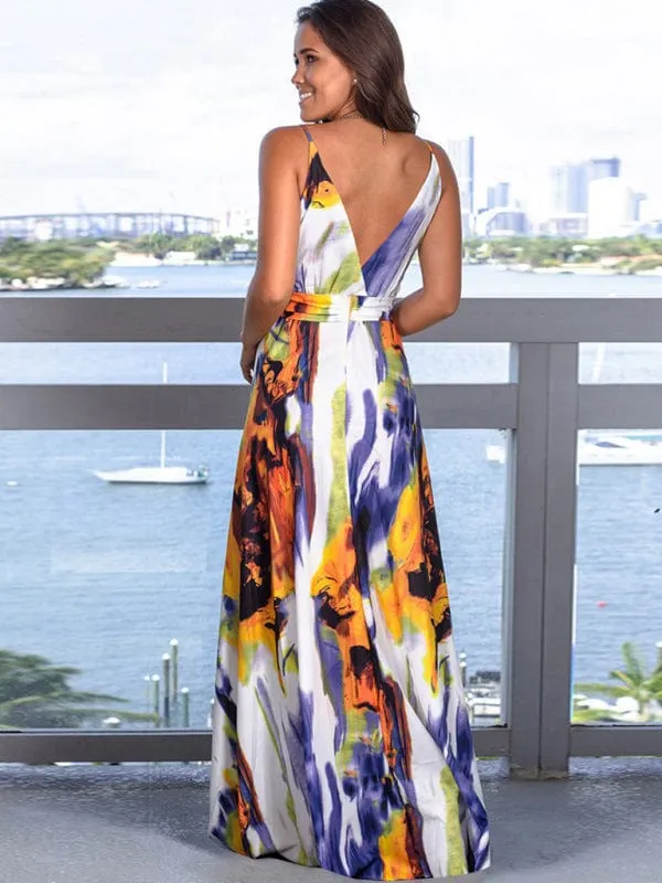 GYPSY GIRL - Printed Maxi Beach Dress