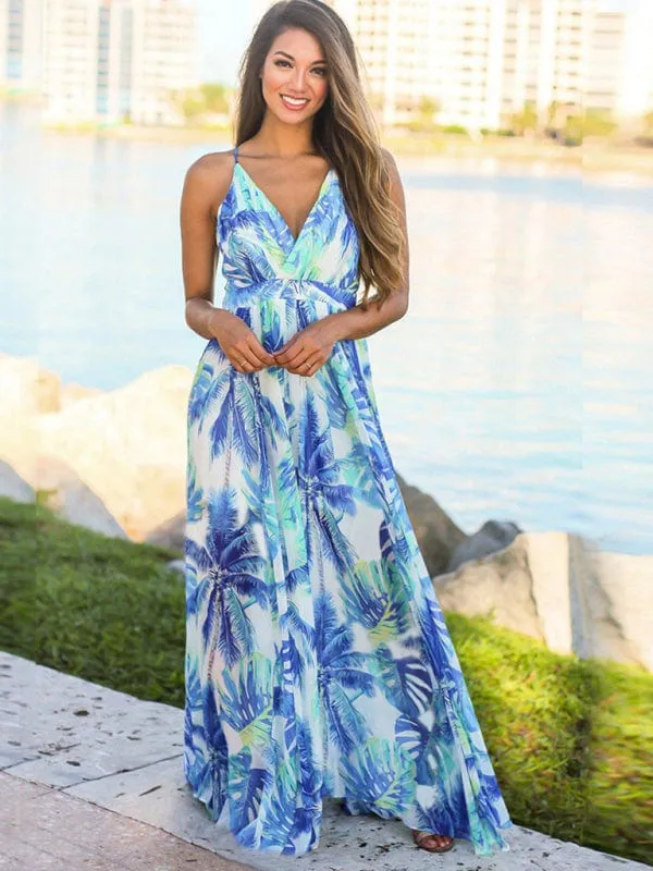 GYPSY GIRL - Printed Maxi Beach Dress