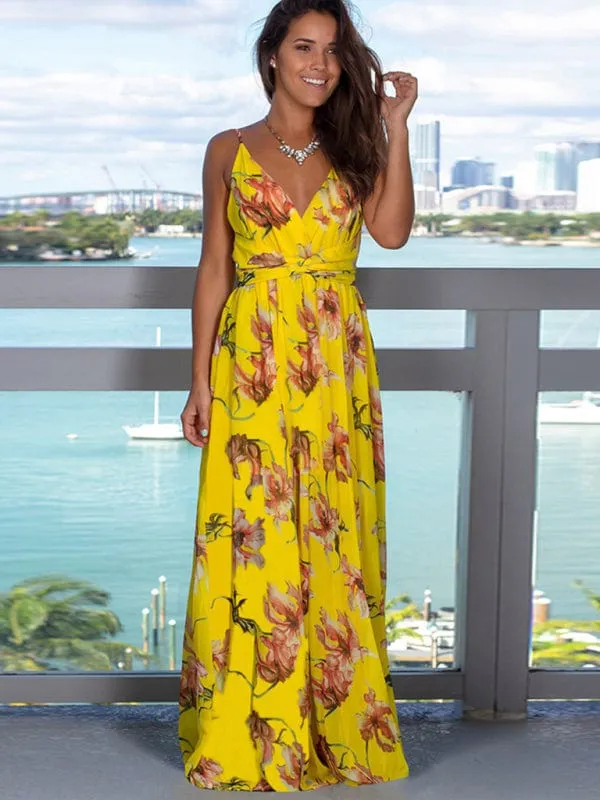 GYPSY GIRL - Printed Maxi Beach Dress