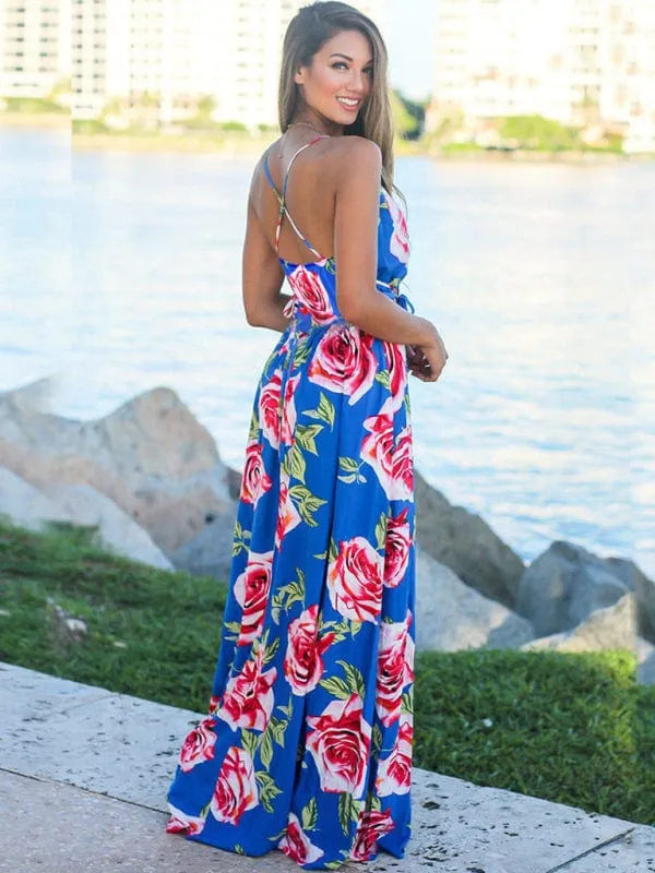GYPSY GIRL - Printed Maxi Beach Dress