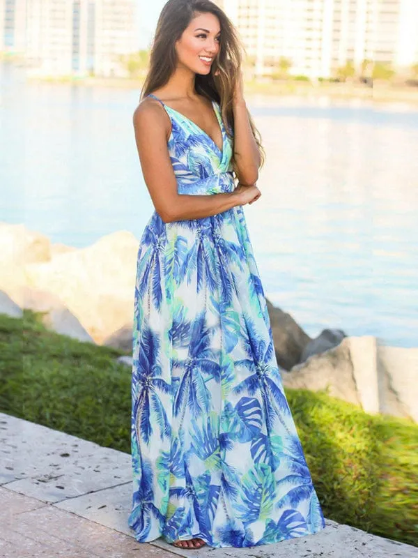 GYPSY GIRL - Printed Maxi Beach Dress