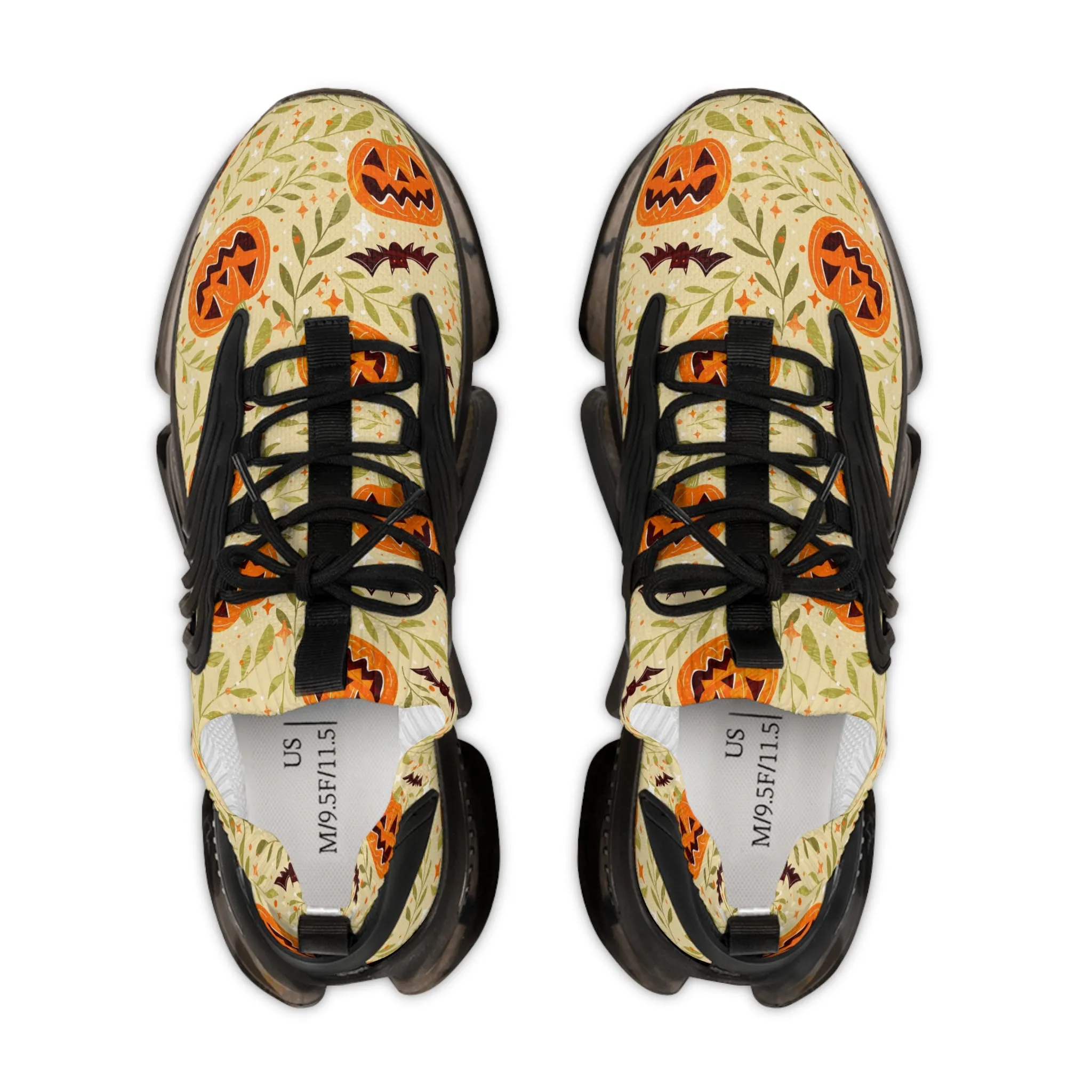 Halloween Pumpkins Men's Mesh Sneakers