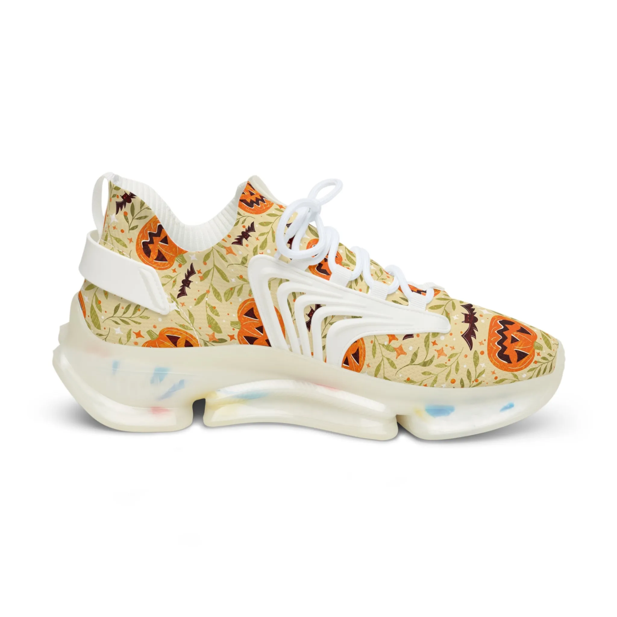 Halloween Pumpkins Men's Mesh Sneakers