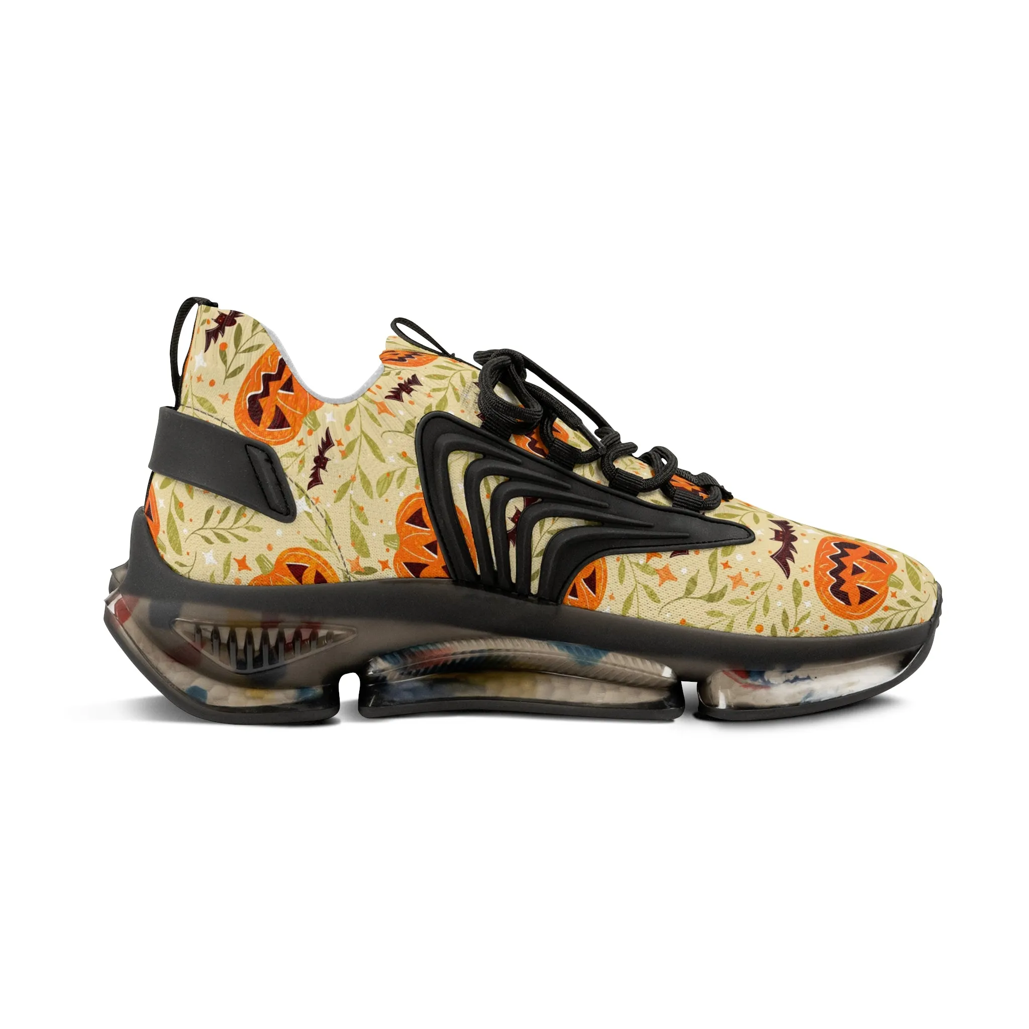 Halloween Pumpkins Men's Mesh Sneakers