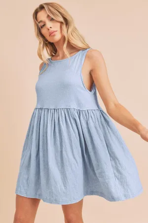 Hazel Blues® |  Aemi   Co Round Neck Mini Tank Dress