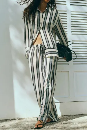 HUS1129 Coastal Breeze Striped Set