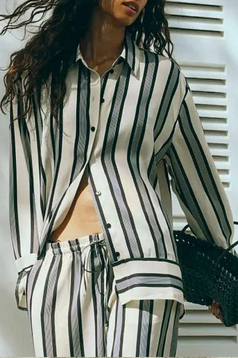 HUS1129 Coastal Breeze Striped Set