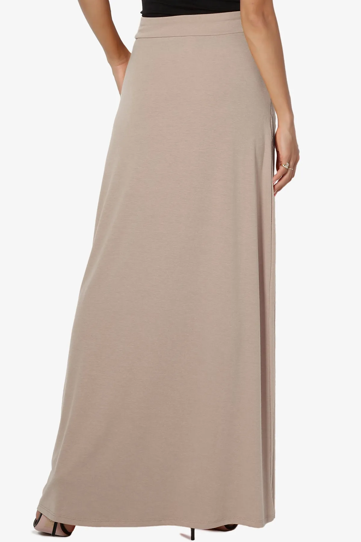 Izzie Drawstring Pocket Jersey Maxi Skirt