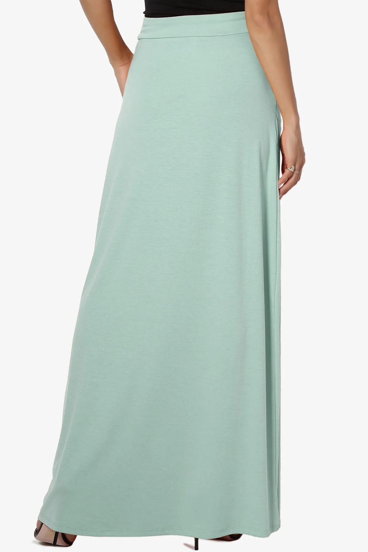 Izzie Drawstring Pocket Jersey Maxi Skirt