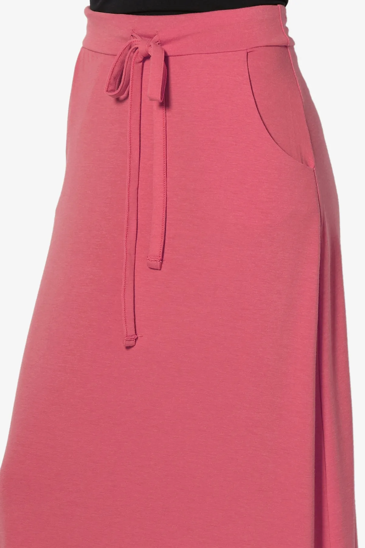 Izzie Drawstring Pocket Jersey Maxi Skirt