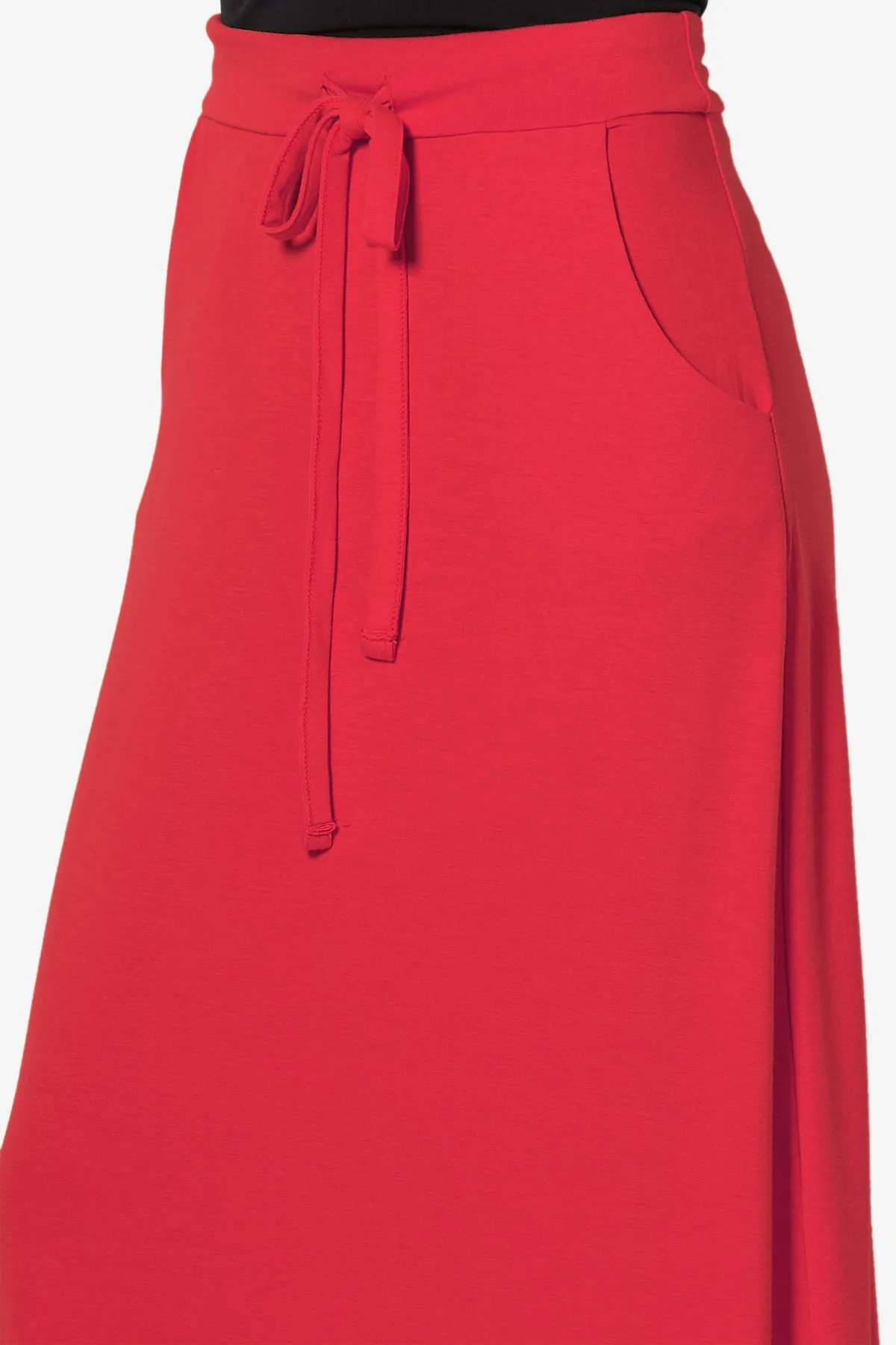Izzie Drawstring Pocket Jersey Maxi Skirt