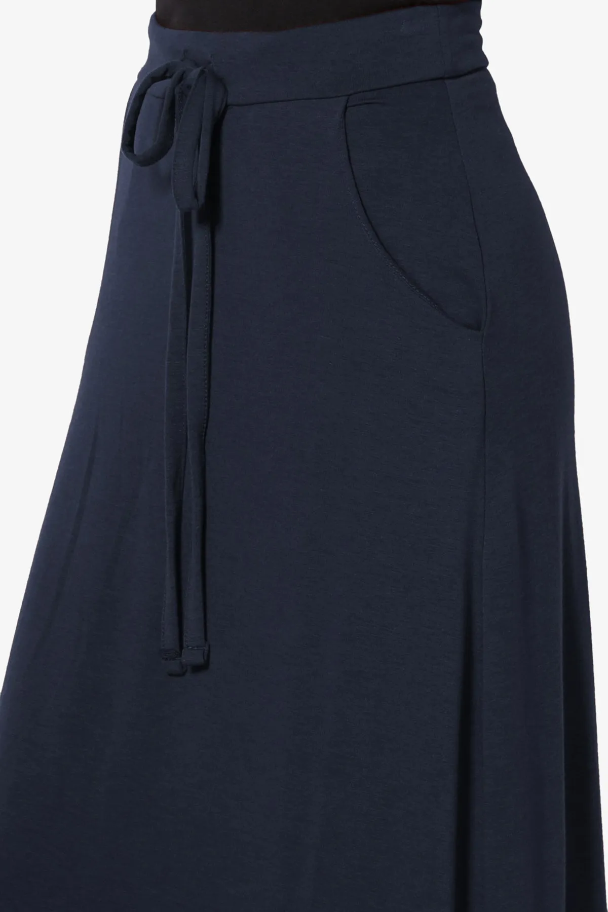 Izzie Drawstring Pocket Jersey Maxi Skirt