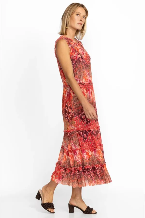 JOSEPHINA MESH MIDI DRESS
